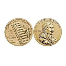 США 1$ 2021 Індичка Сакагавея, Пір“я Орла та Військова служба