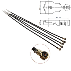 Кабель-перехідник RF CAB-RF-END-IPX/IPEX5/U.FL RG113-015