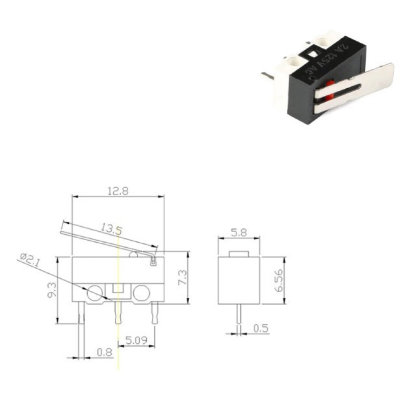 Мікроперемикач Micro Switch (002) with handle Мікроперемикач Micro Switch (002) with handle