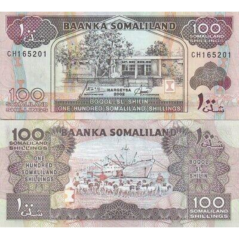 713ленд/Somaliland 100 Shillings 2002 P5 UNC 713ленд/Somaliland 100 Shillings 2002 P5 UNC
