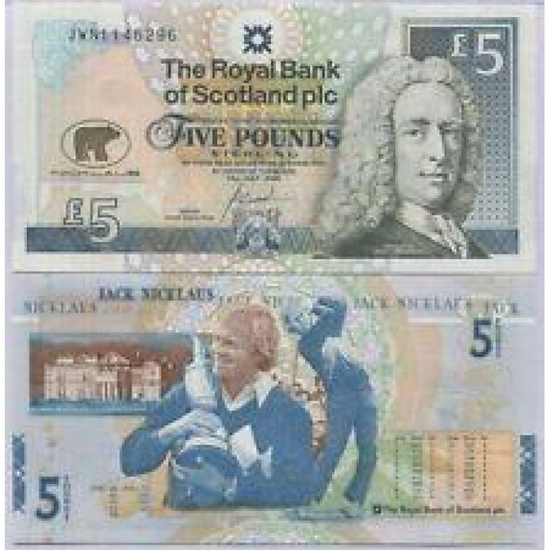 Шотландия / Scotland 5 Pounds 2005 Pick 365 UNC Commemorative Шотландия / Scotland 5 Pounds 2005 Pick 365 UNC Commemorative