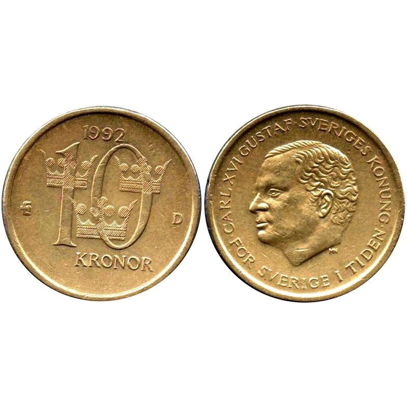 10 крон Швеція (1991-1992)