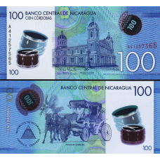Нікарагуа / Никарагуа 100 кордоба 2014р UNC P-212a полімер
