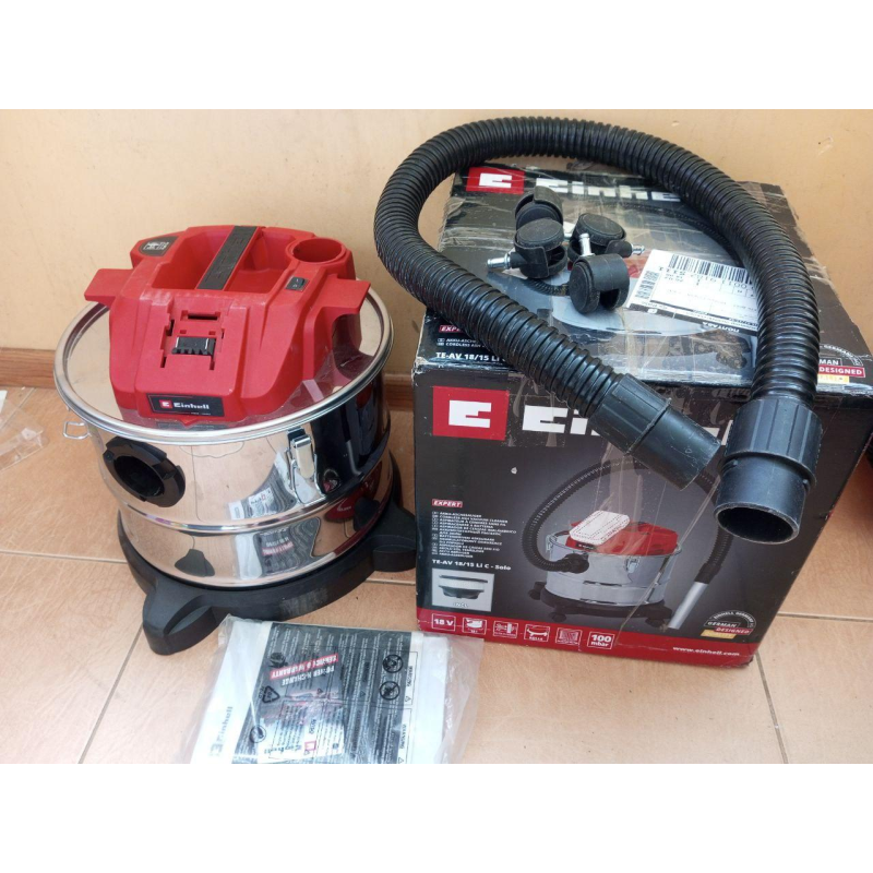 Пилосос для золи акум Einhell TE-AV 18/15 Li C — Solo, PXC, 18 В, 15 л, 100 мбар, 3.1 кг (без АКБ і ЗП) (б/у) Пилосос для золи акум Einhell TE-AV 18/15 Li C — Solo, PXC, 18 В, 15 л, 100 мбар, 3.1 кг (без АКБ і ЗП) (б/у)