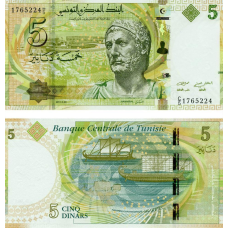 Тунис / Tunisie 5 Dinars 2013 Pick 95 UNC