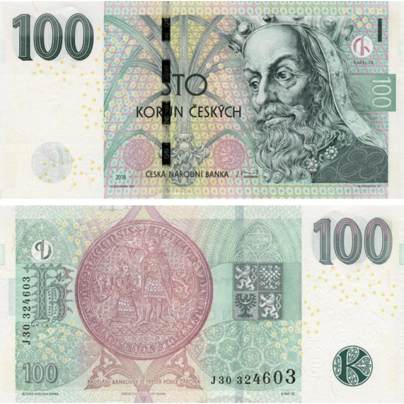 Чехия / Czech Republic 100 Korun 2018 Pick 18g UNC