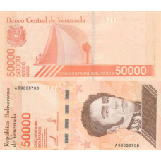Венесуела / Венесуэла 50000 болівар 2019р Р-111a UNC