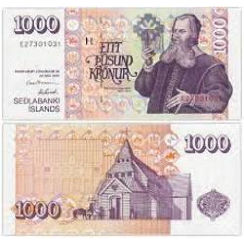 Ісландія Исландия 1000 крон 2001(09)р UNC P-59а.9