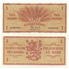Фінляндія/Finland 1 Markkaa 1963 Pick 98а UNC