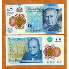 Великобританія / Великобритания / Great Britain 5 Pounds (2024) Pick NEW UNC