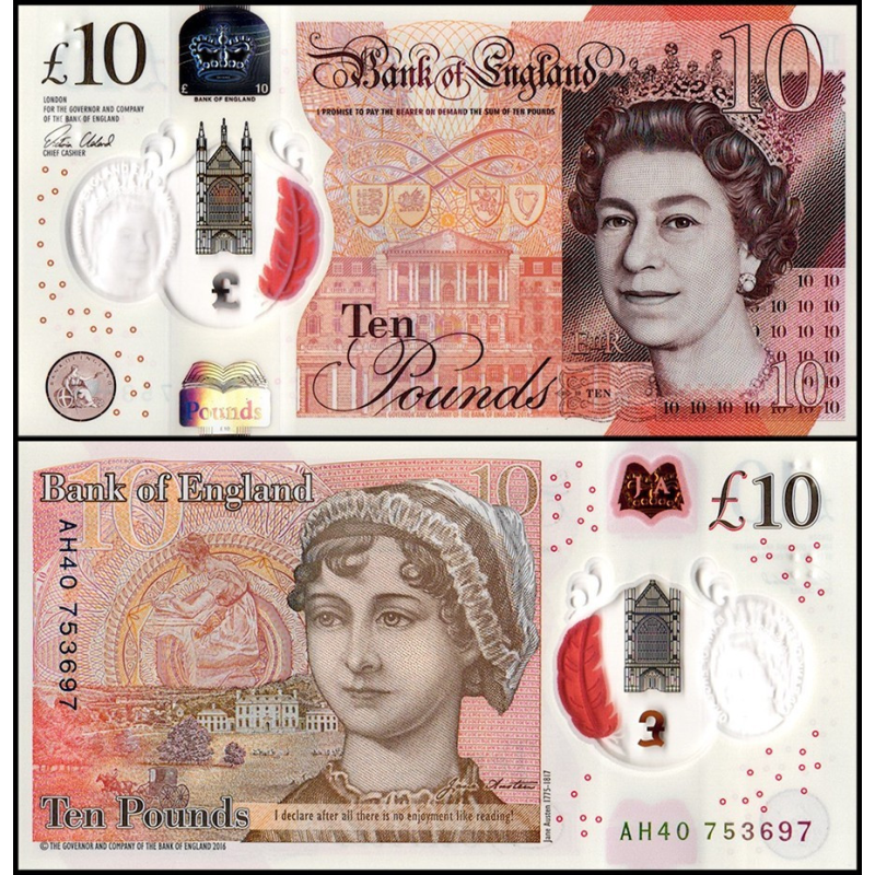 Британія/Великобританія/Great Britain 10 Pounds 2016 Pick 395 UNC
