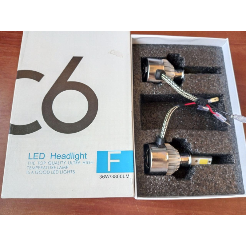 Світлодіодні лампи С6 LED H3 (3800Лм, 36Вт, 8-48В) Світлодіодні лампи С6 LED H3 (3800Лм, 36Вт, 8-48В)
