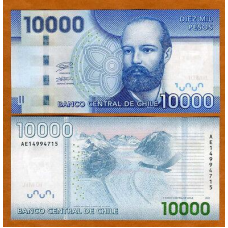 Чилі / Чили 10000 песо 2021р UNC Р-163k