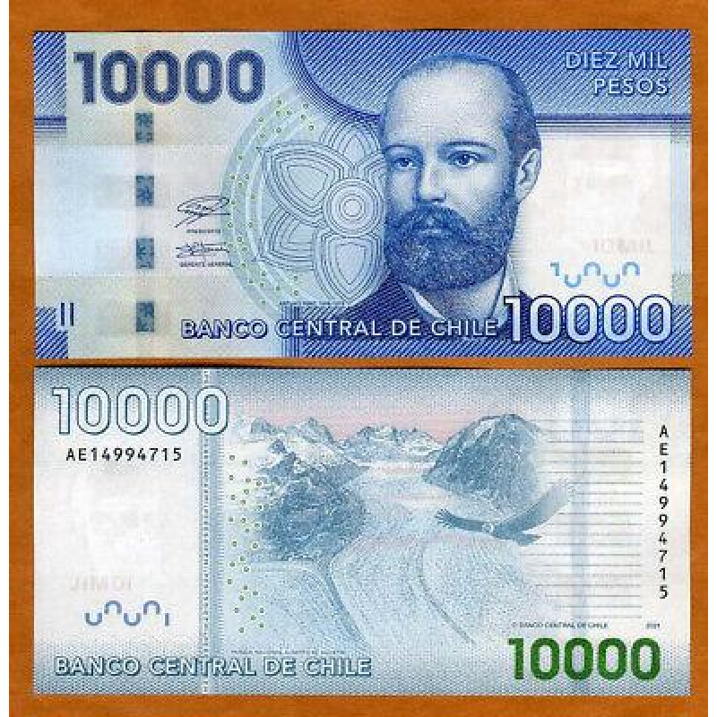Чилі / Чили 10000 песо 2021р UNC Р-163k Чилі / Чили 10000 песо 2021р UNC Р-163k