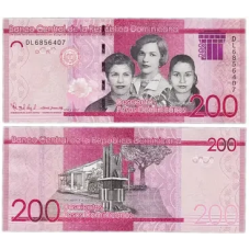 Домінікана Доминикана 200 песо 2021р  UNC P-191f