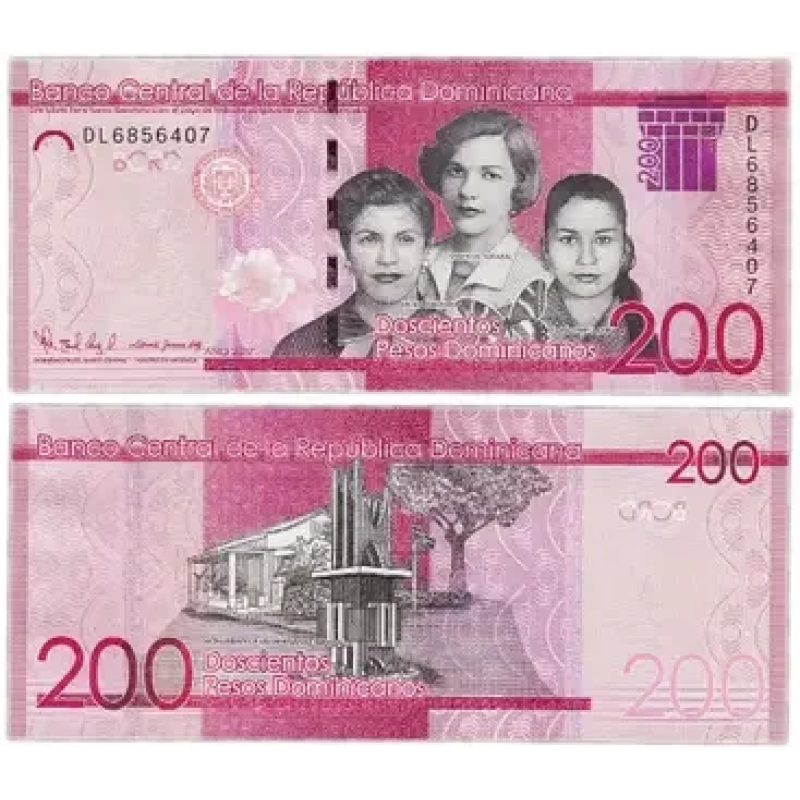 Домінікана Доминикана 200 песо 2021р  UNC P-191f
