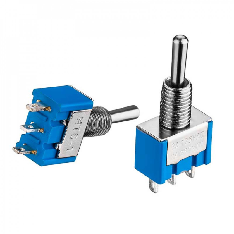 Тумблер MTS-103, ON-OFF-ON, 6 А (3 pin), 250VAC