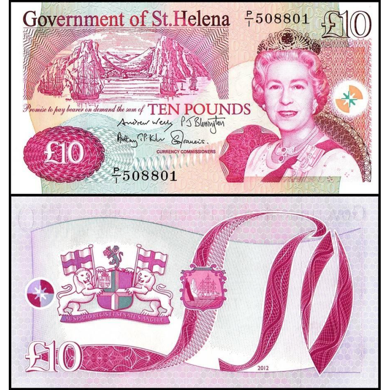 Святої Єлени / Святой Елены / Saint Helena 10 pounds 2012 Pick 12b UNC