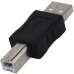 Перехідник USB, штекер А - штекер В Перехідник USB, штекер А - штекер В