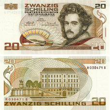 Австрия 20 шиллингов 1986 UNC