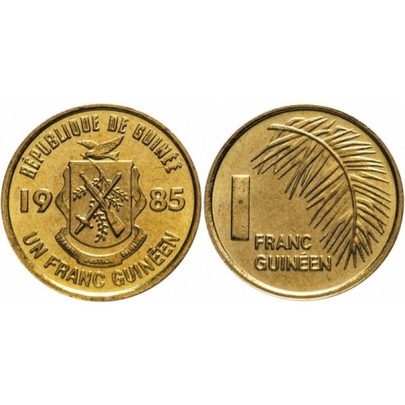 Guinea Брюстина — 1 Francs 1985 UNC Guinea Брюстина — 1 Francs 1985 UNC