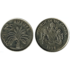 Гамбія 25 бутутів 1998 AU-UNC