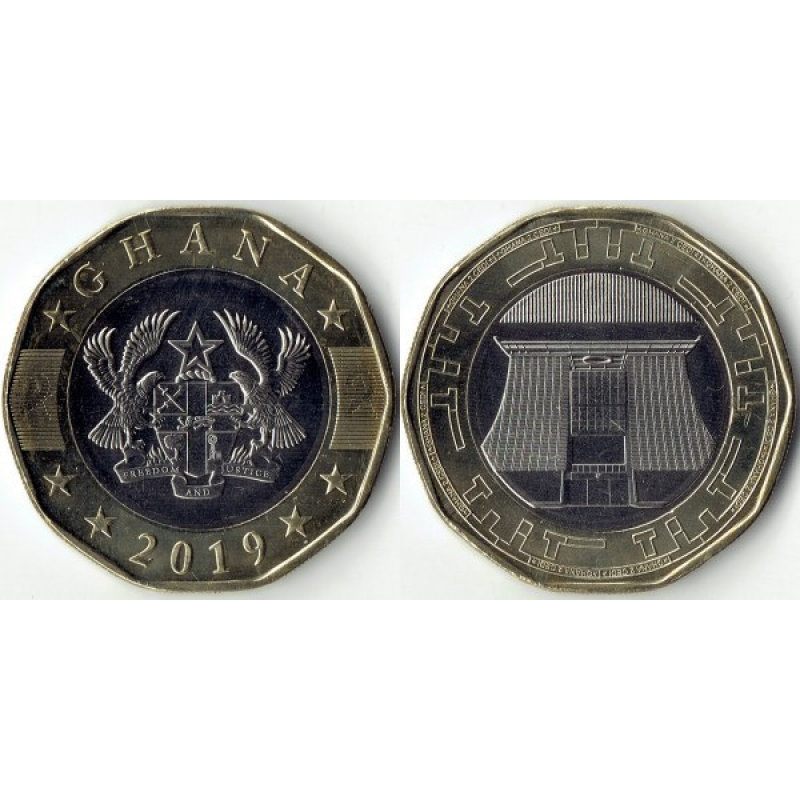 Ghana Гана 2 Cedi 2019 UNC