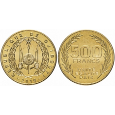 Djibouti Джибути 500 Francs 2010 UNC