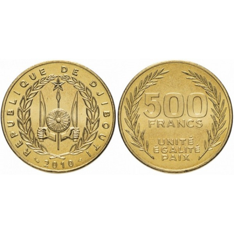 Djibouti Джибути 500 Francs 2010 UNC