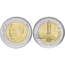 Марокко 5 дирхамів 2016 Біметал UNC
