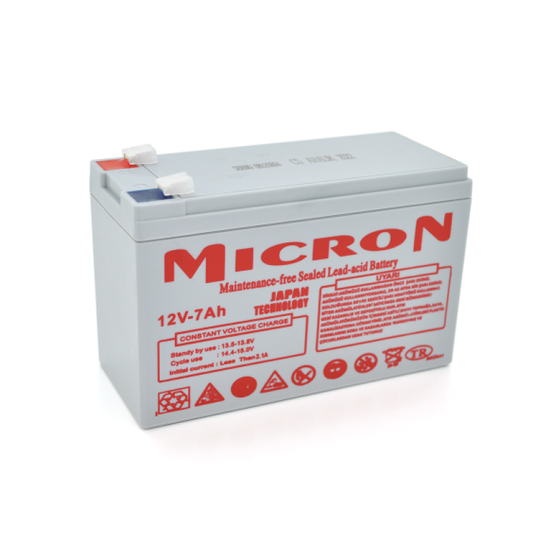 Акумуляторна батарея Micron MCN-12/7 12 V 7 Ah ( 150 x 65 x 95 (100)) Gray Q10