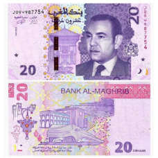 Марокко/Morocco 20 dirhams 2023 Pick 79 UNC