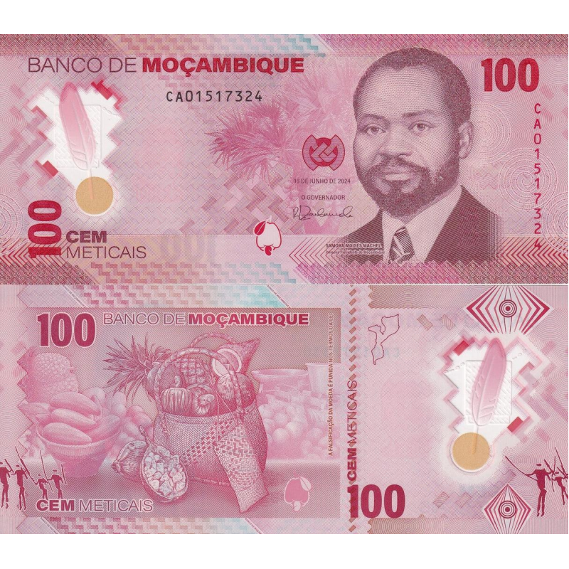 Мозамбік / Мозамбик / Mozambique 100 Meticais 2024 Pick 157а UNC
