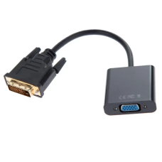 Перехідник штекер DVI-D - гніздо VGA, з кабелем 0,1м