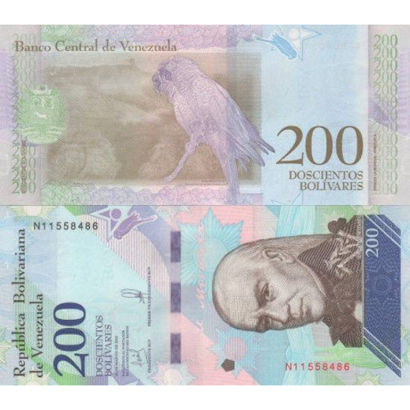 Венесуела/Венесуела/Venezuela 200 bolivares 2018 Pick 107 UNC Венесуела/Венесуела/Venezuela 200 bolivares 2018 Pick 107 UNC