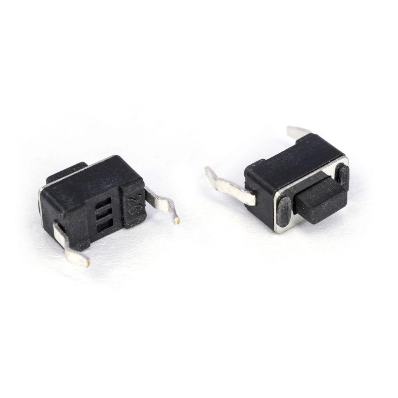 Тактова кнопка KFC-003C-4.3, OFF-(ON), 2pin, 3.5х6х4.3мм, чорна