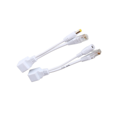 POE-інжектор пасивний (пара) 802.3at (30 Вт) з портами Ethernet 10/100Mbps, white, OEM Q50