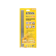 Кутник столяра комбінований MASTERTOOL 300 мм з капсулою AL-SS 30-3510