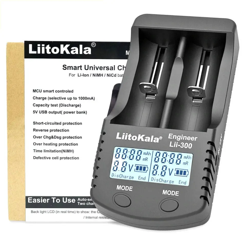 Зарядний пристрій LiitoKala Lii-300-EU