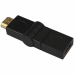 Переходник , штекер HDMI - гнездо HDMI, gold, поворотный на 360 градусов, пластик Переходник , штекер HDMI - гнездо HDMI, gold, поворотный на 360 градусов, пластик