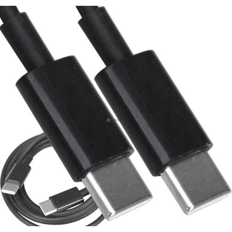 Шнур штекер USB type C - штекер USB type C, 10W 5А, 1м, чорний Шнур штекер USB type C - штекер USB type C, 10W 5А, 1м, чорний