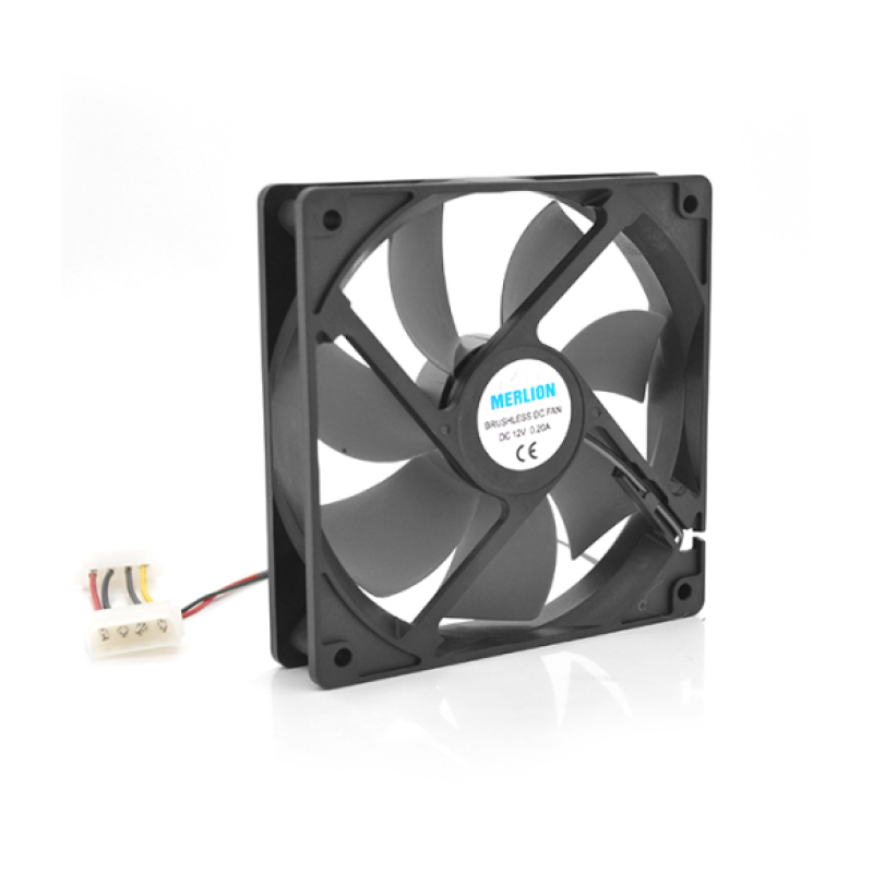 Кулер корпусной Merlion 9025 DC sleeve fan 4pin 92*92*25мм, 1300об/мин Кулер корпусной Merlion 9025 DC sleeve fan 4pin 92*92*25мм, 1300об/мин