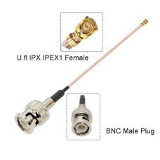 Кабель-перехідник RF BNC-M-IPEX-1F-10