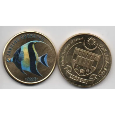 Лабуан 5 рингіт 2025 рибка ZANCLUS CORNUTUS