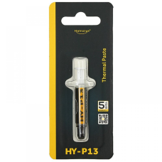 Термопаста HY-P13 Halnziye (теплопровідність 13.4 Вт/мК), 0.5г., шприц, сіра (у блістері)