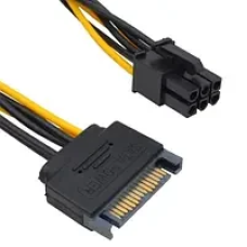 Кабель для відеокарт (штекер SATA 15pin - 6pin Card power) довжина 15см, Tcom