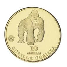 Монета Біафра 1065ів 2021 UNC Горила