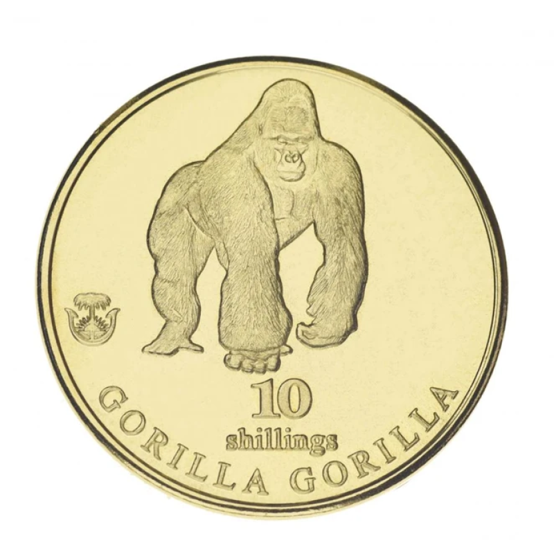 Монета Біафра 1065ів 2021 UNC Горила Монета Біафра 1065ів 2021 UNC Горила