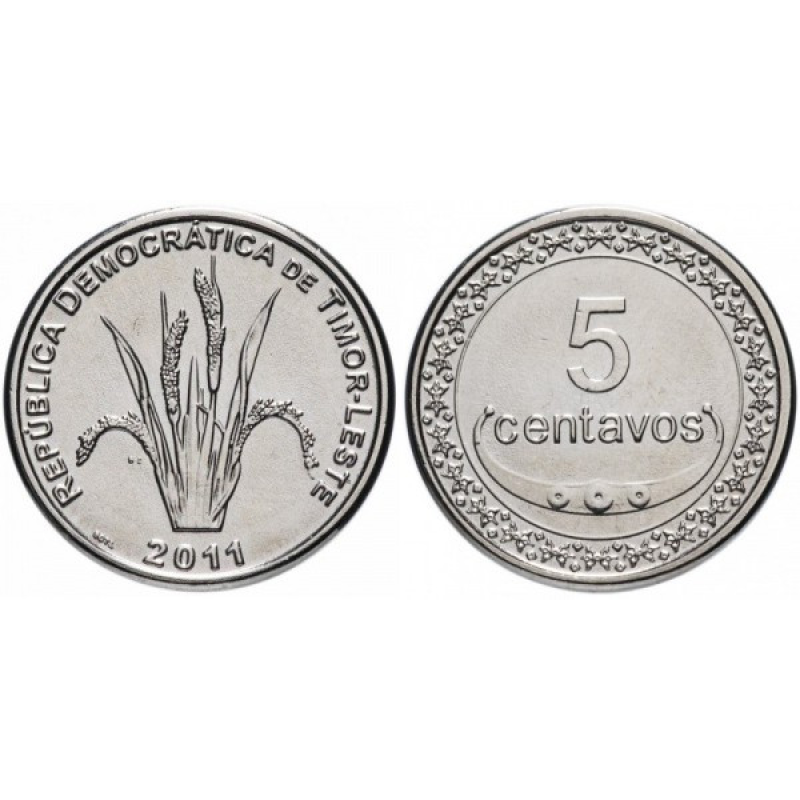 5 сентаво 2011 Східний Тимор UNC 5 сентаво 2011 Східний Тимор UNC