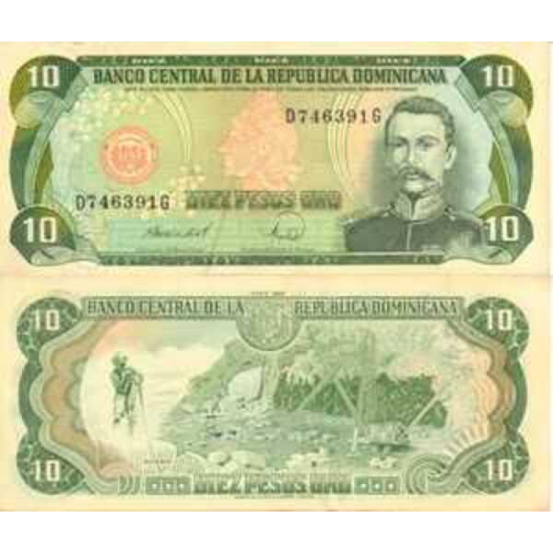 Домінікана / Доминикана / Dominicana Republic 10 Pesos Oro 1988 Pick 119c UNC Домінікана / Доминикана / Dominicana Republic 10 Pesos Oro 1988 Pick 119c UNC